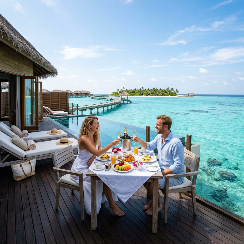 Luxury Beach Villa Pool Maldives Family Holiday