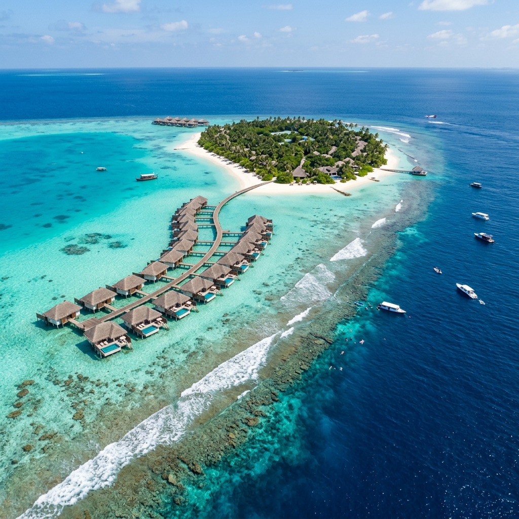Maldives Surf and Dive Luxury Aerial Resort